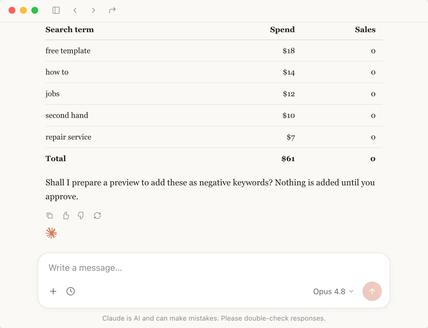 Screenshot 4 of Opus Growth MCP