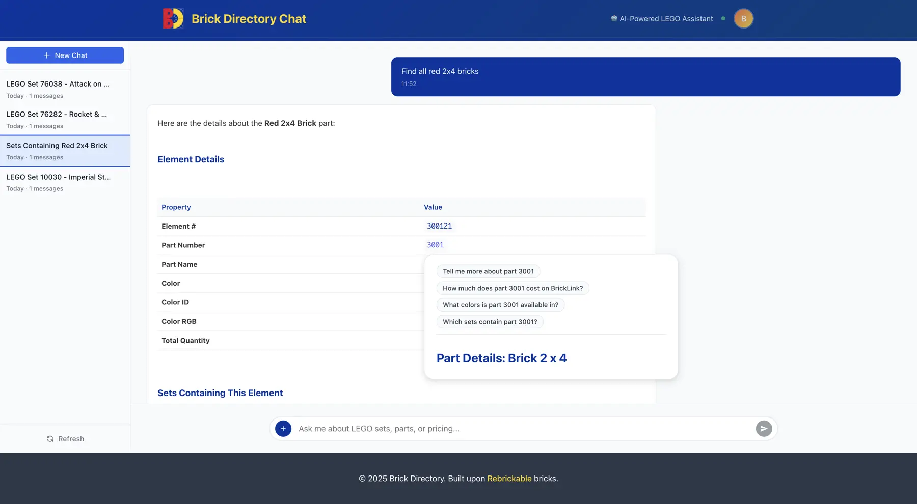 Screenshot 2 of Brick Directory