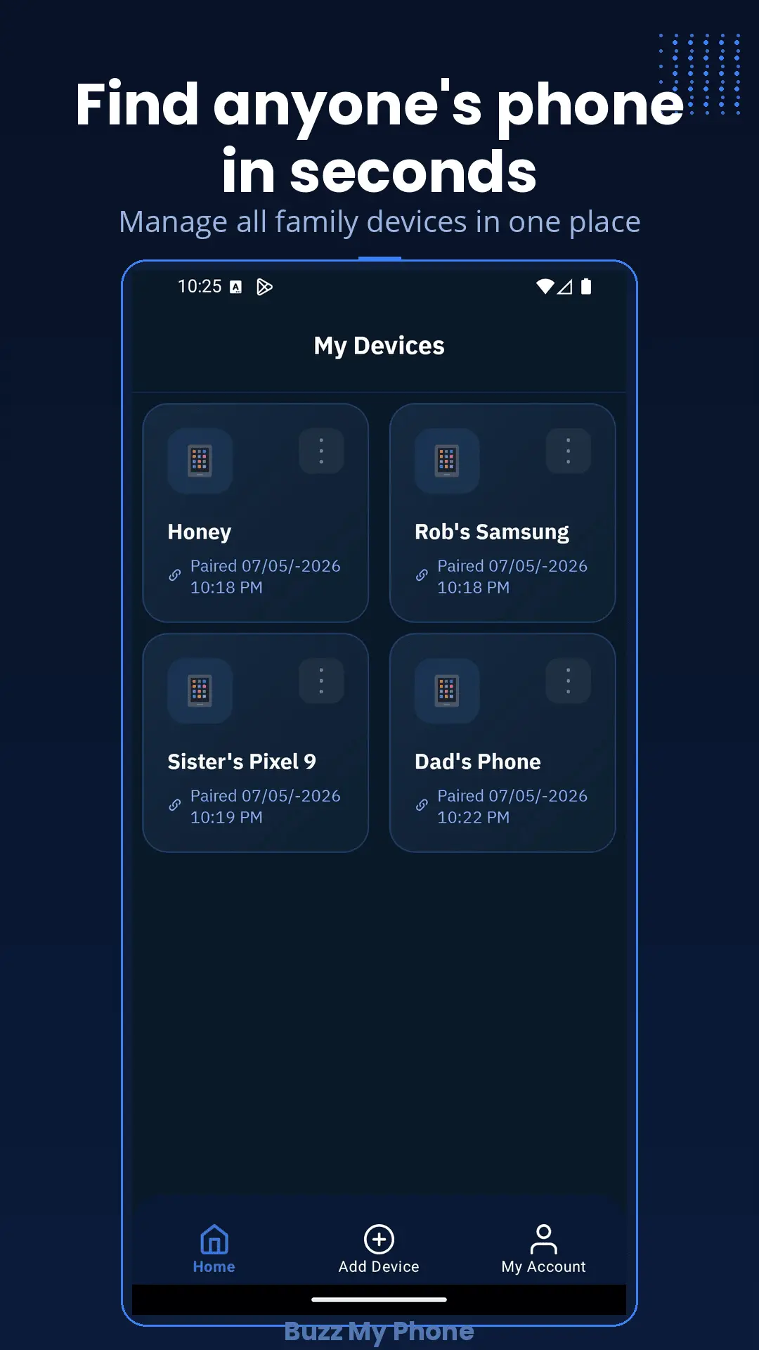 Screenshot 1 of Buzz My Phone