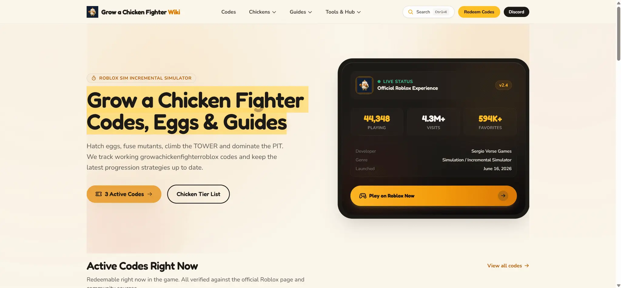 Screenshot 2 of Grow a Chicken Fighter Wiki