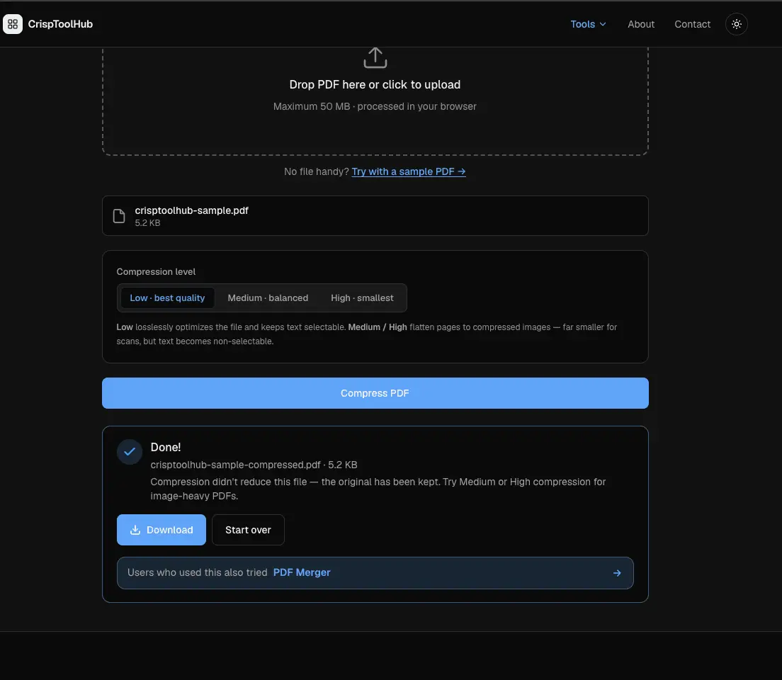 Screenshot 3 of CrispToolHub