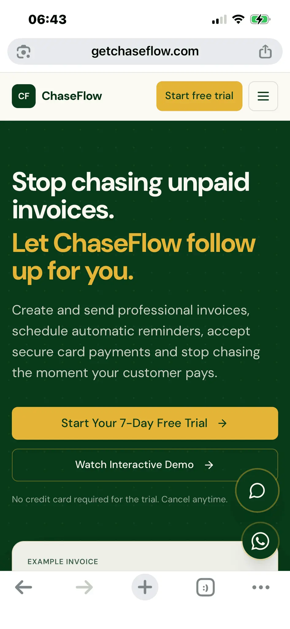 Screenshot 4 of ChaseFlow