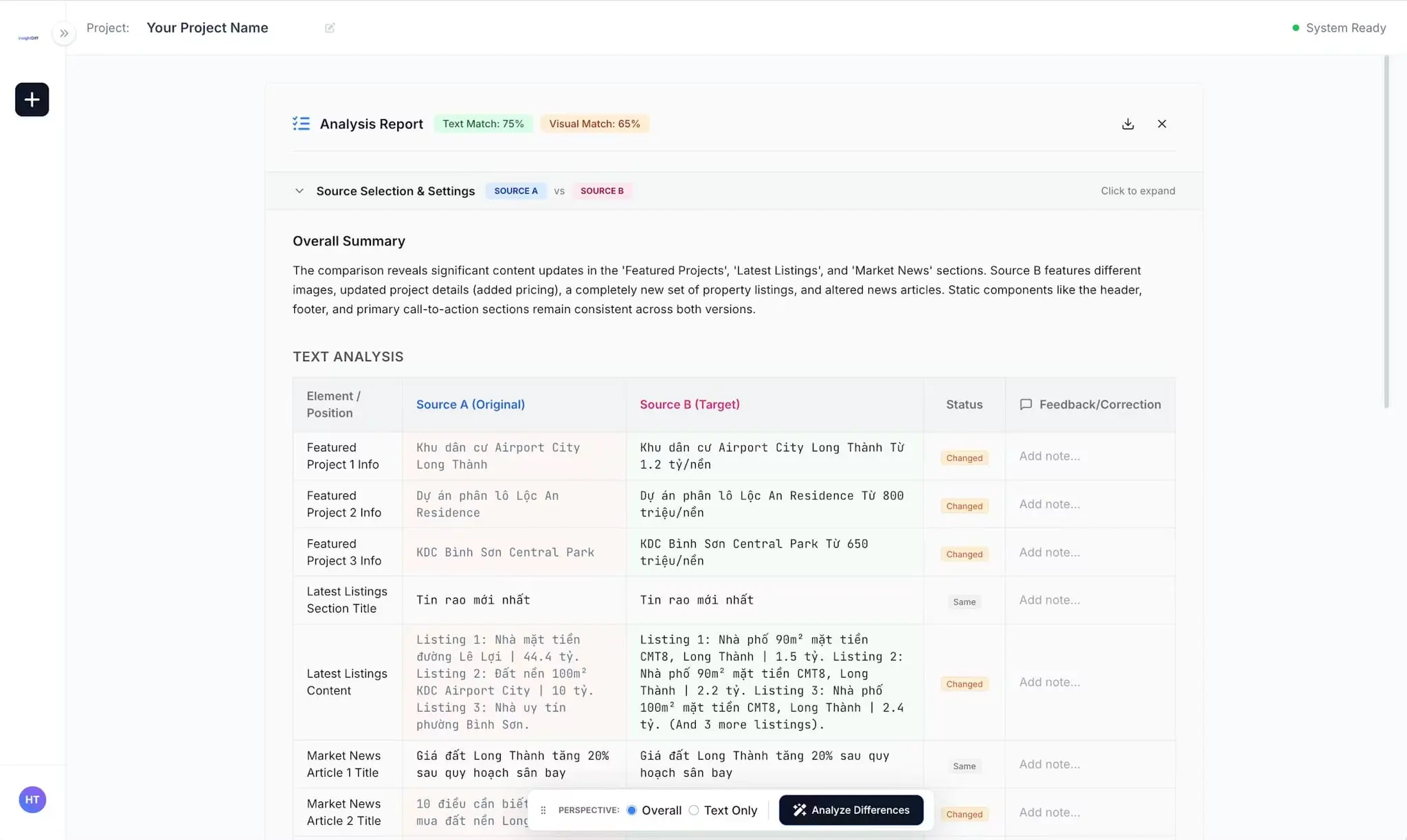 Screenshot 3 of insightDiff