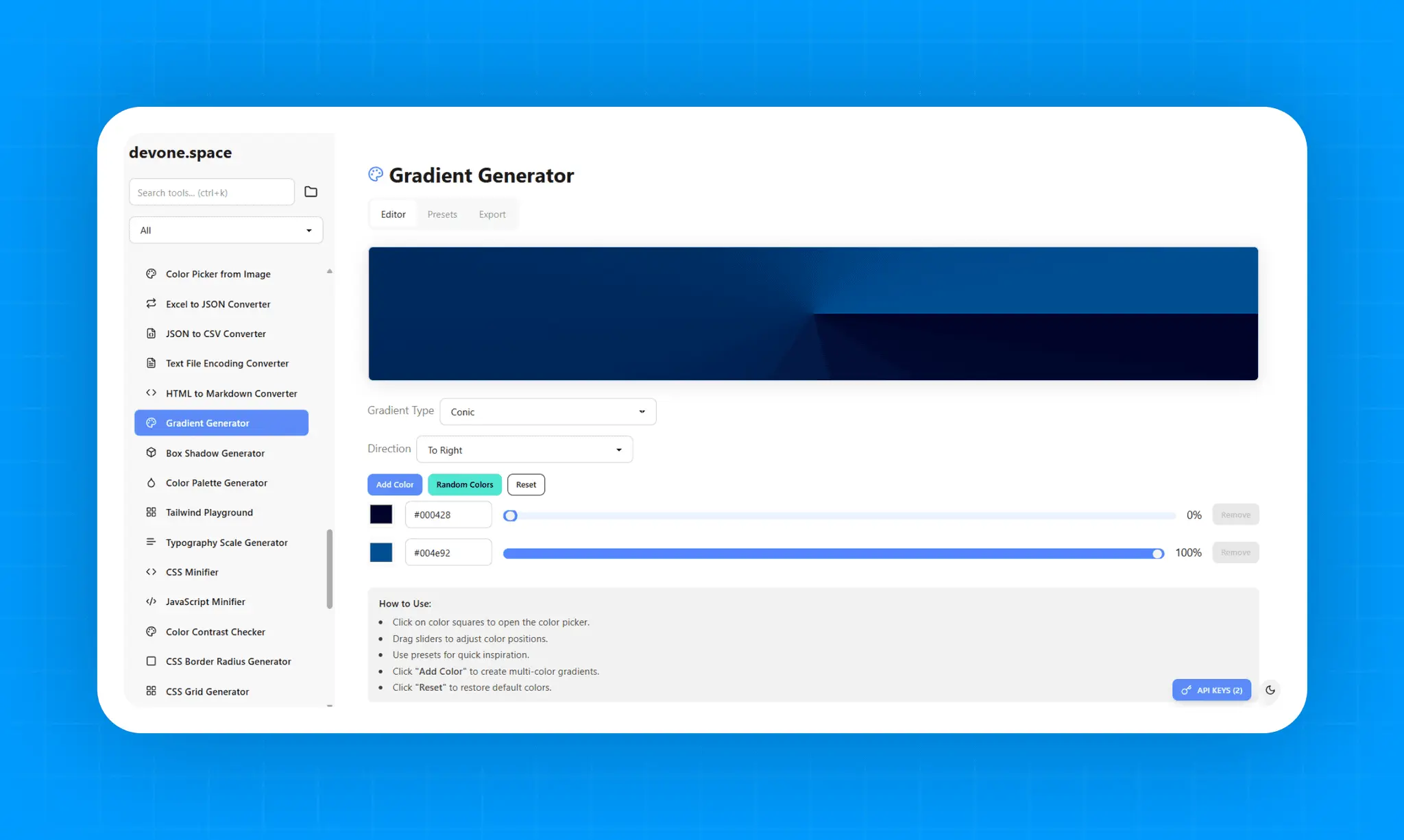 Screenshot 2 of devone.space