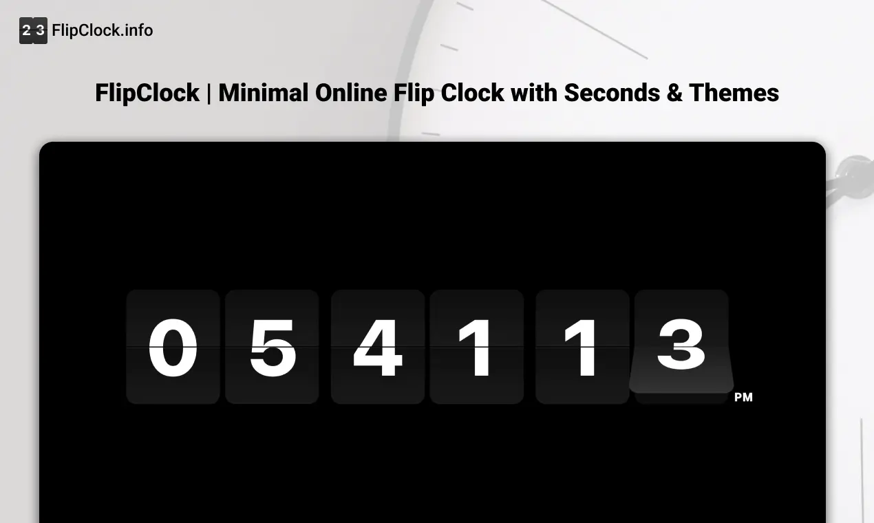 Screenshot 1 of FlipClock | Flip Clock Online