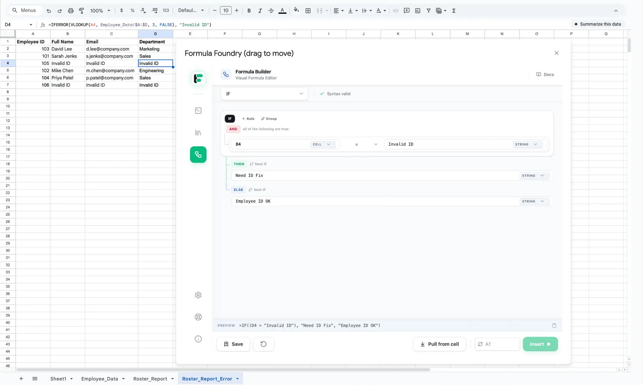 Screenshot 1 of Formula Foundry