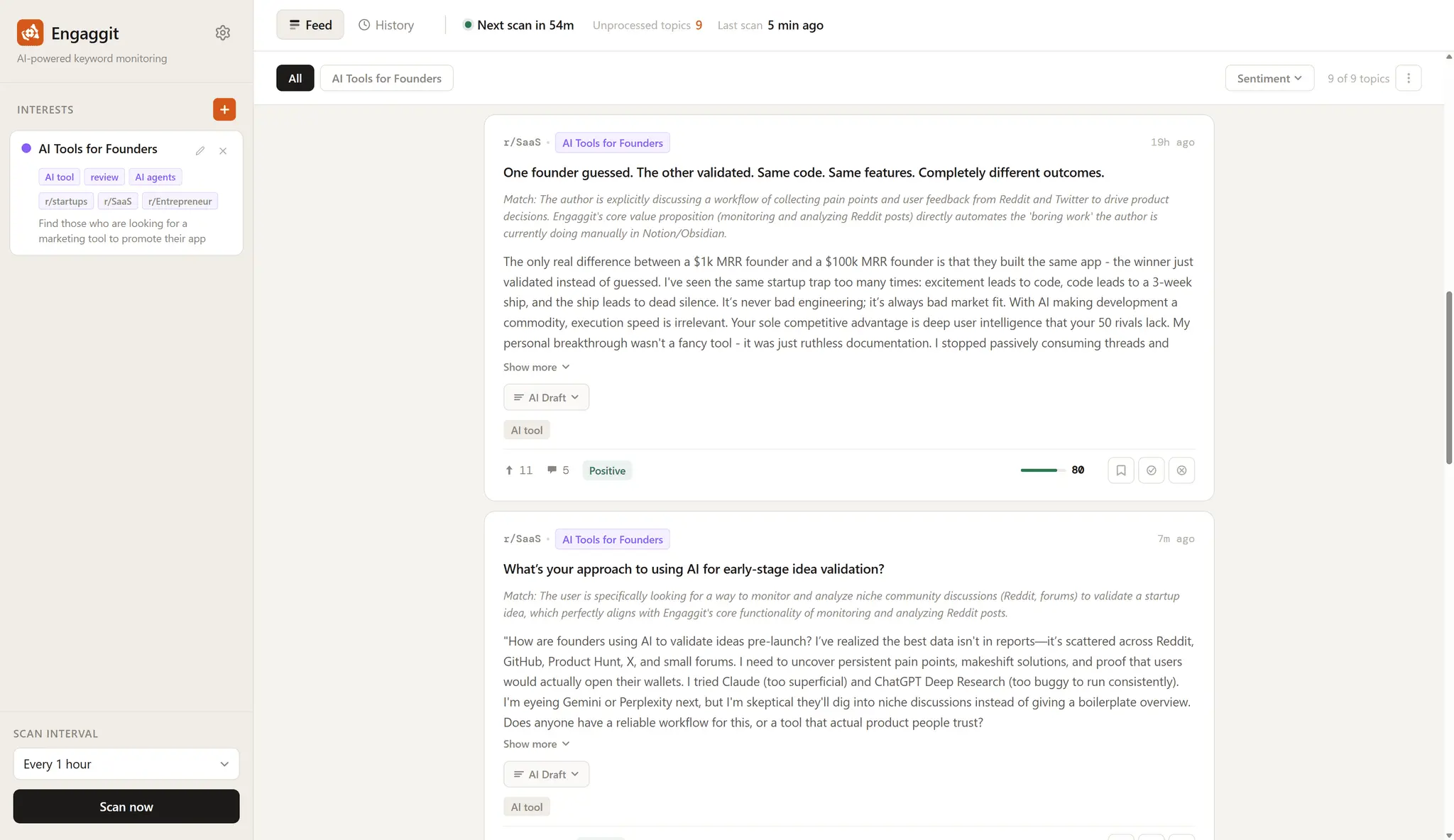 Screenshot 1 of Engaggit