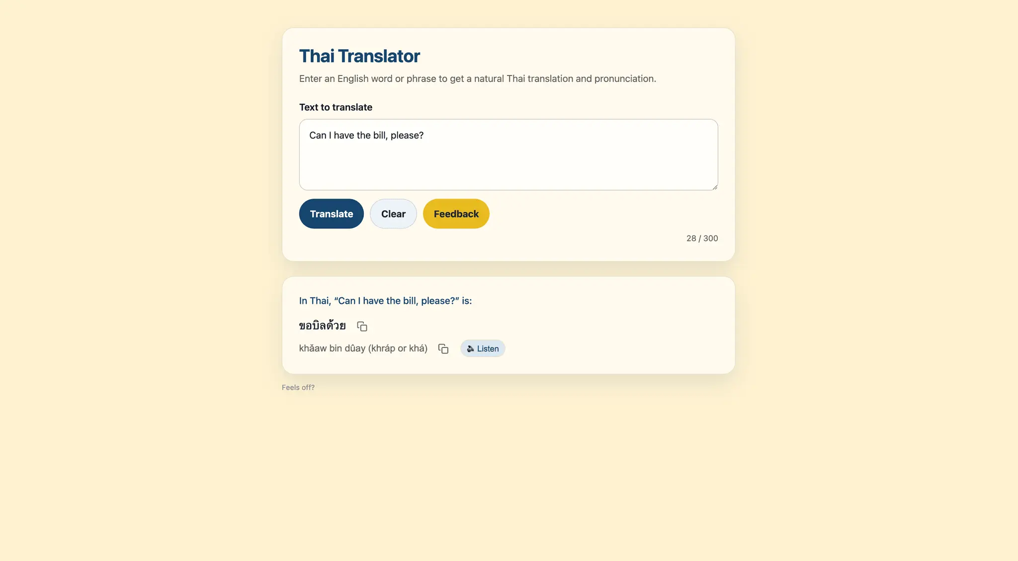 Screenshot 2 of Thai Translator