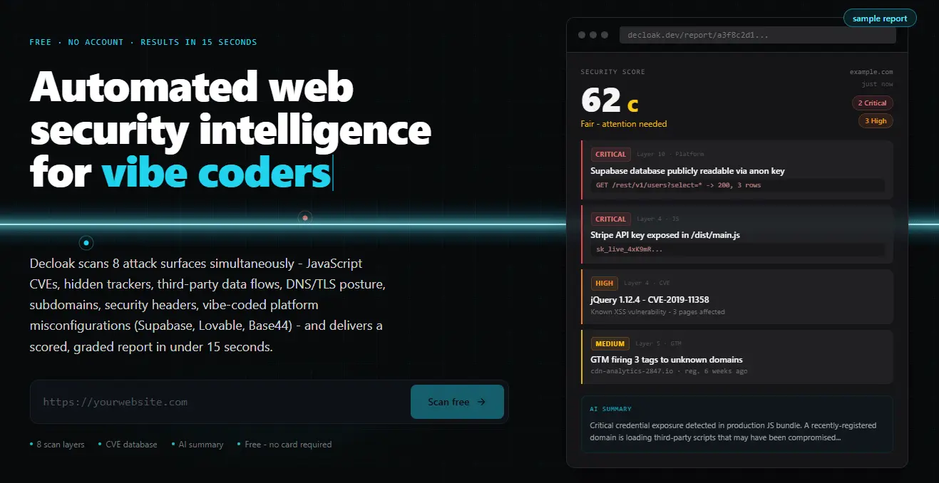 Screenshot 1 of Decloak