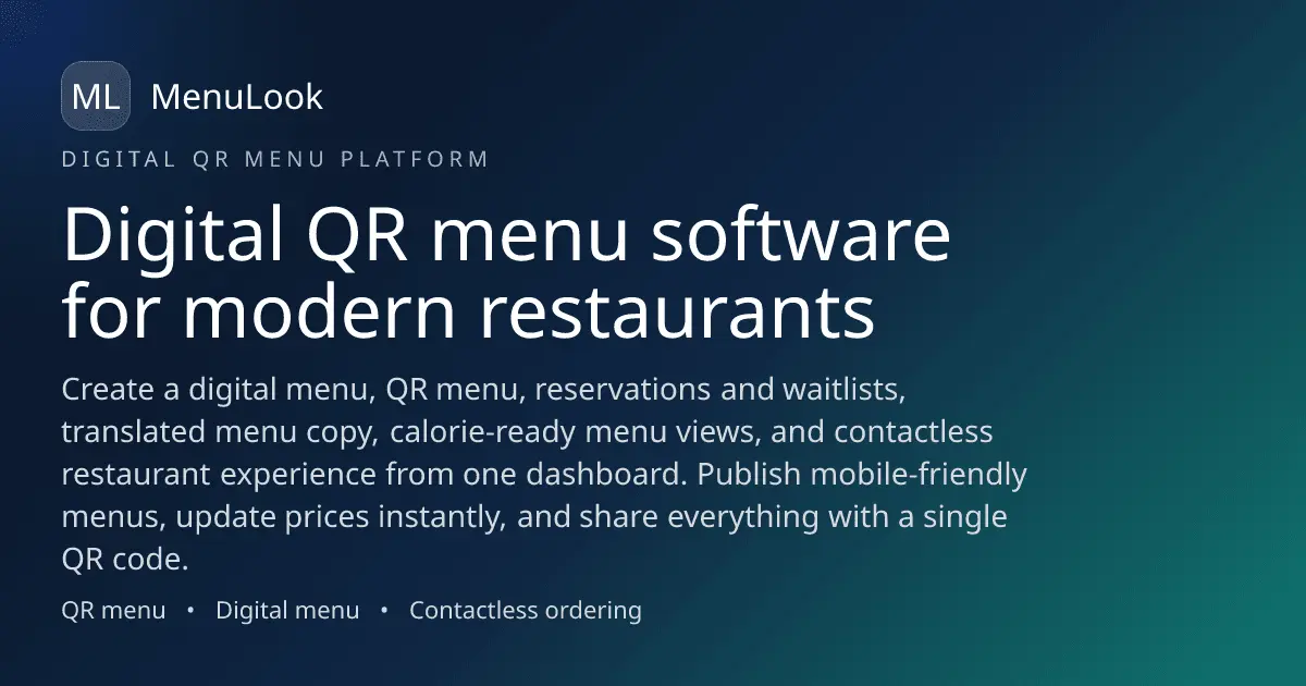 Screenshot 1 of MenuLook