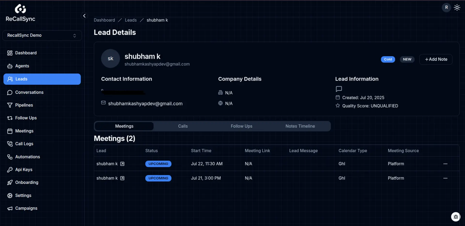 Screenshot 5 of ReCallSyncAI