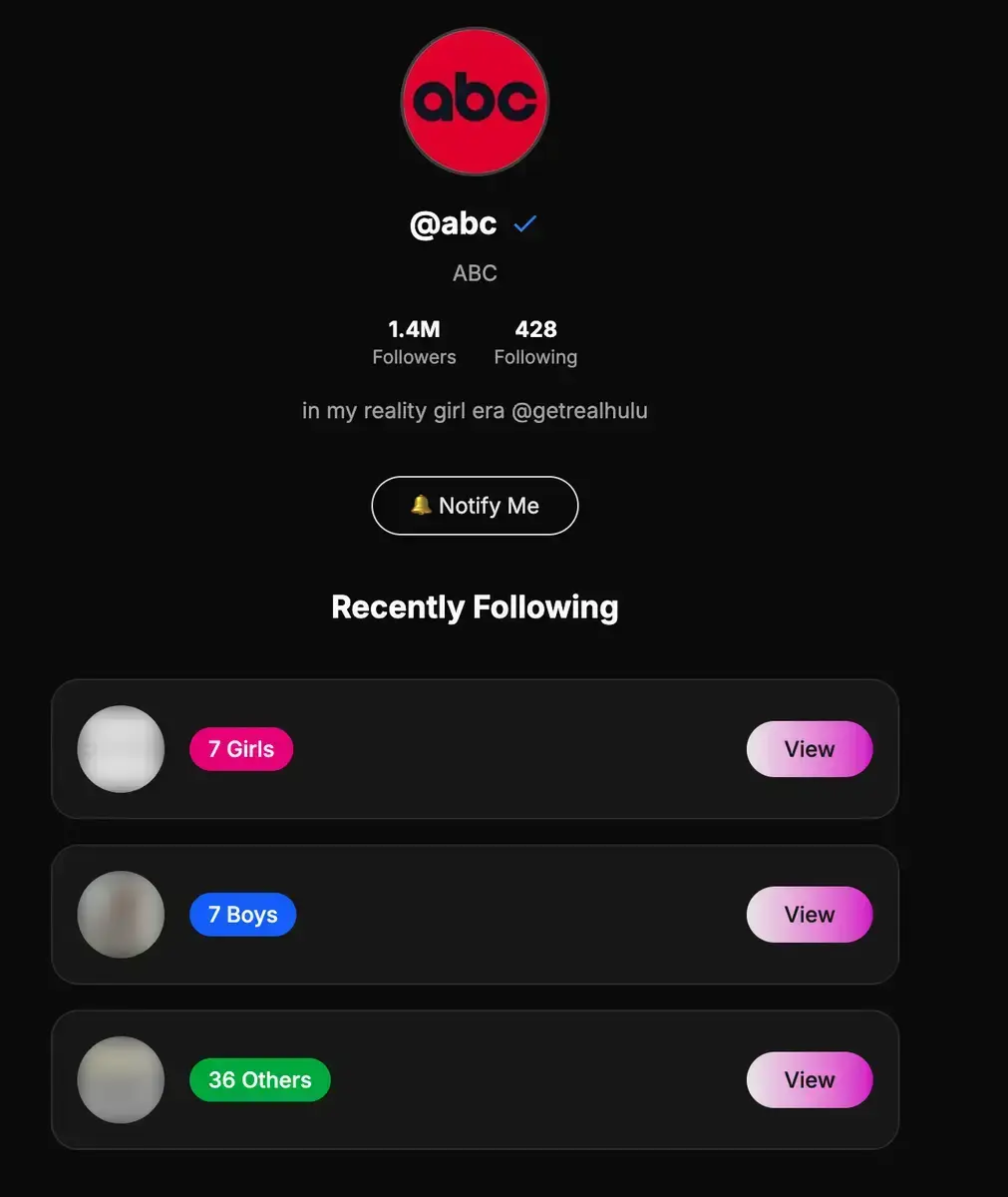 Screenshot 1 of RecentFollowed