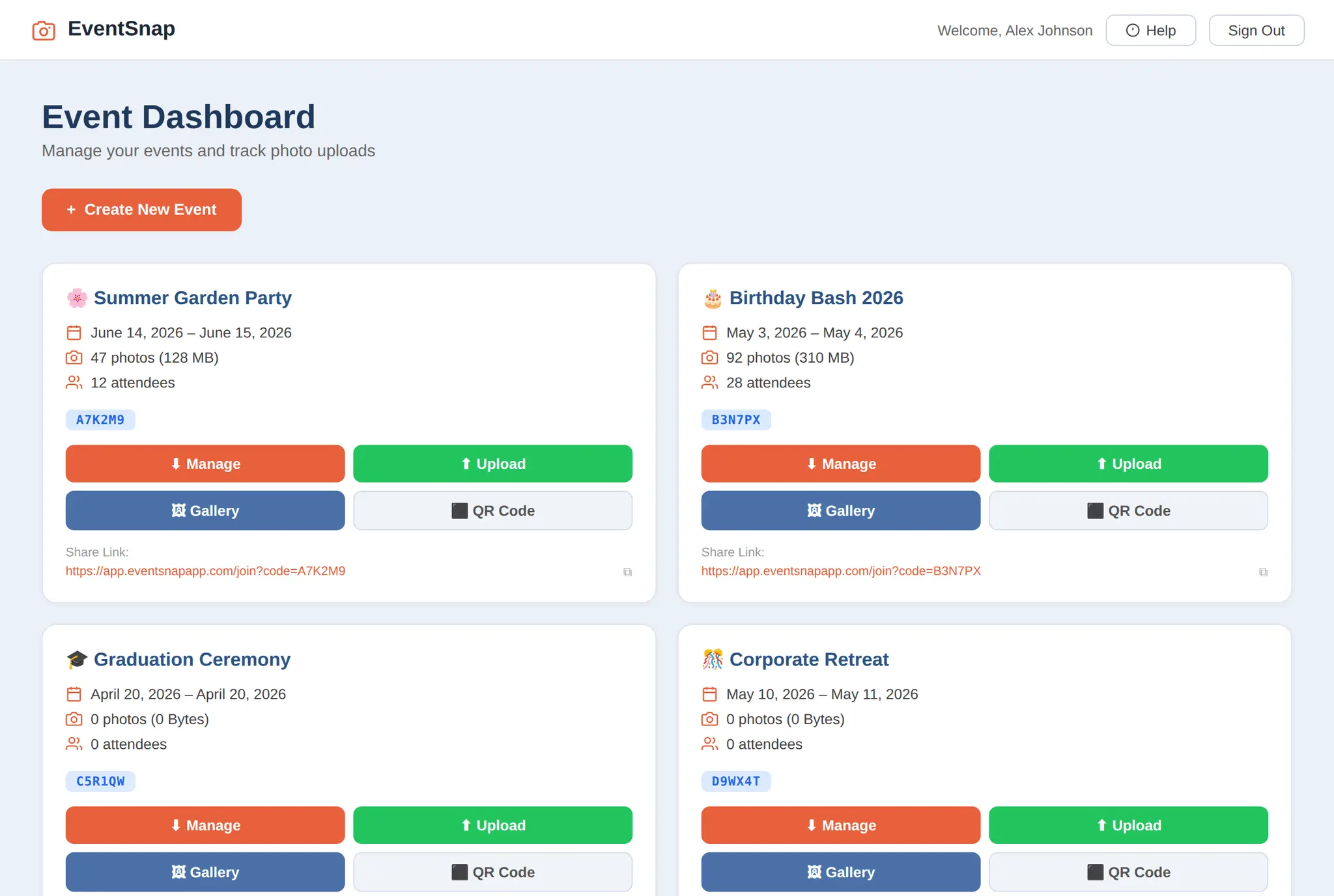 Screenshot 4 of EventSnap App