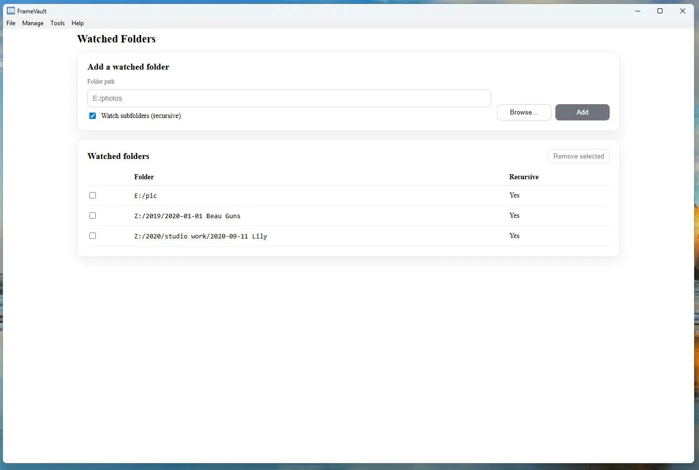 Screenshot 2 of FrameVault