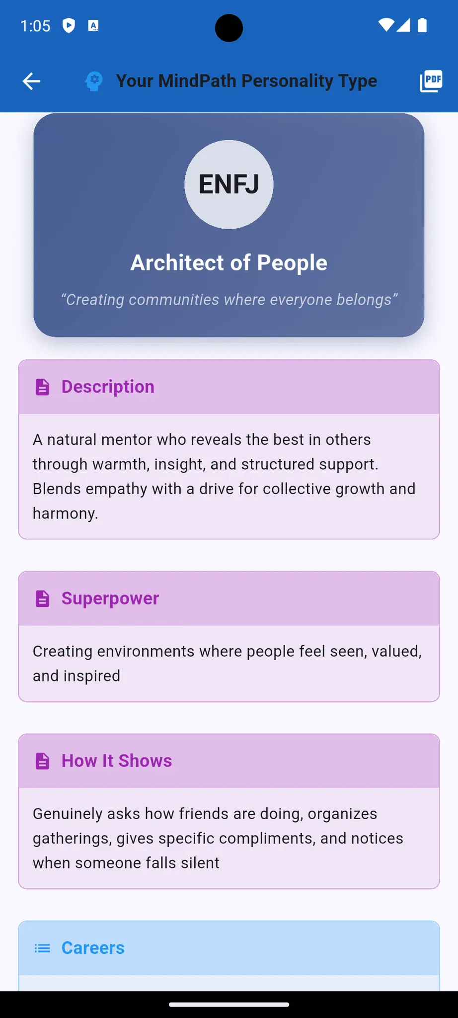 Screenshot 4 of Personality Compass