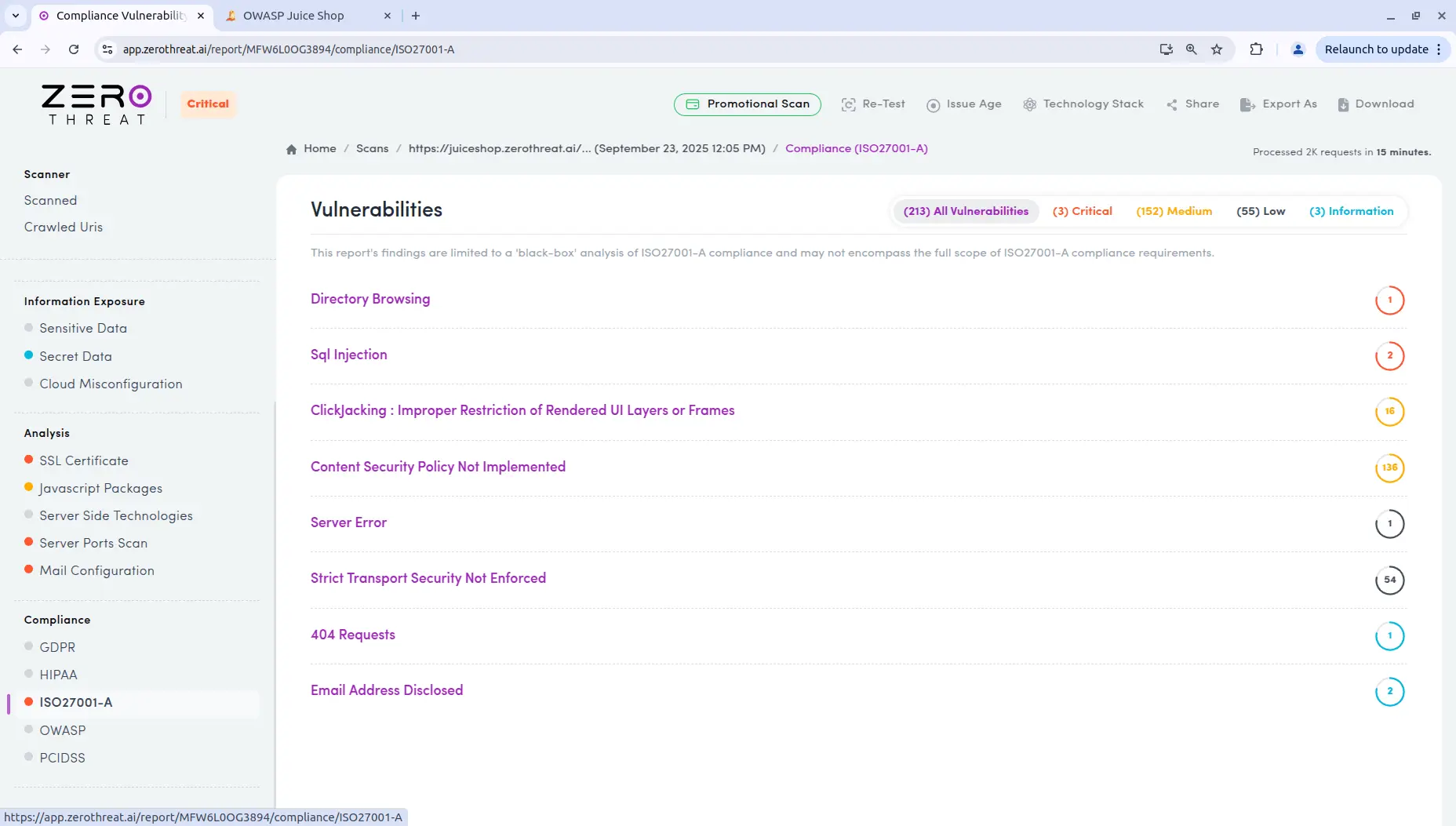 Screenshot 7 of ZeroThreat.ai