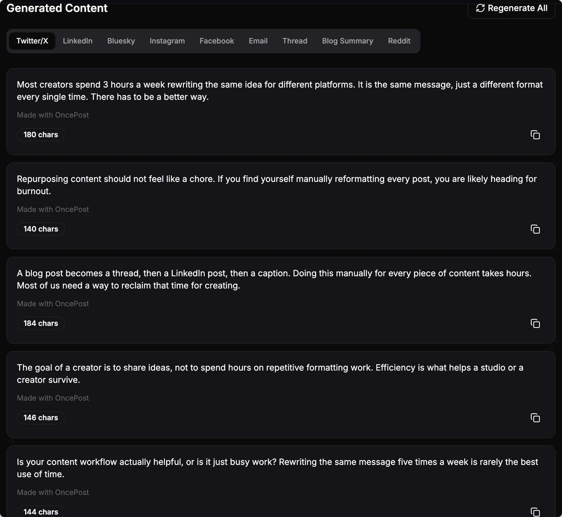 Screenshot 2 of OncePost