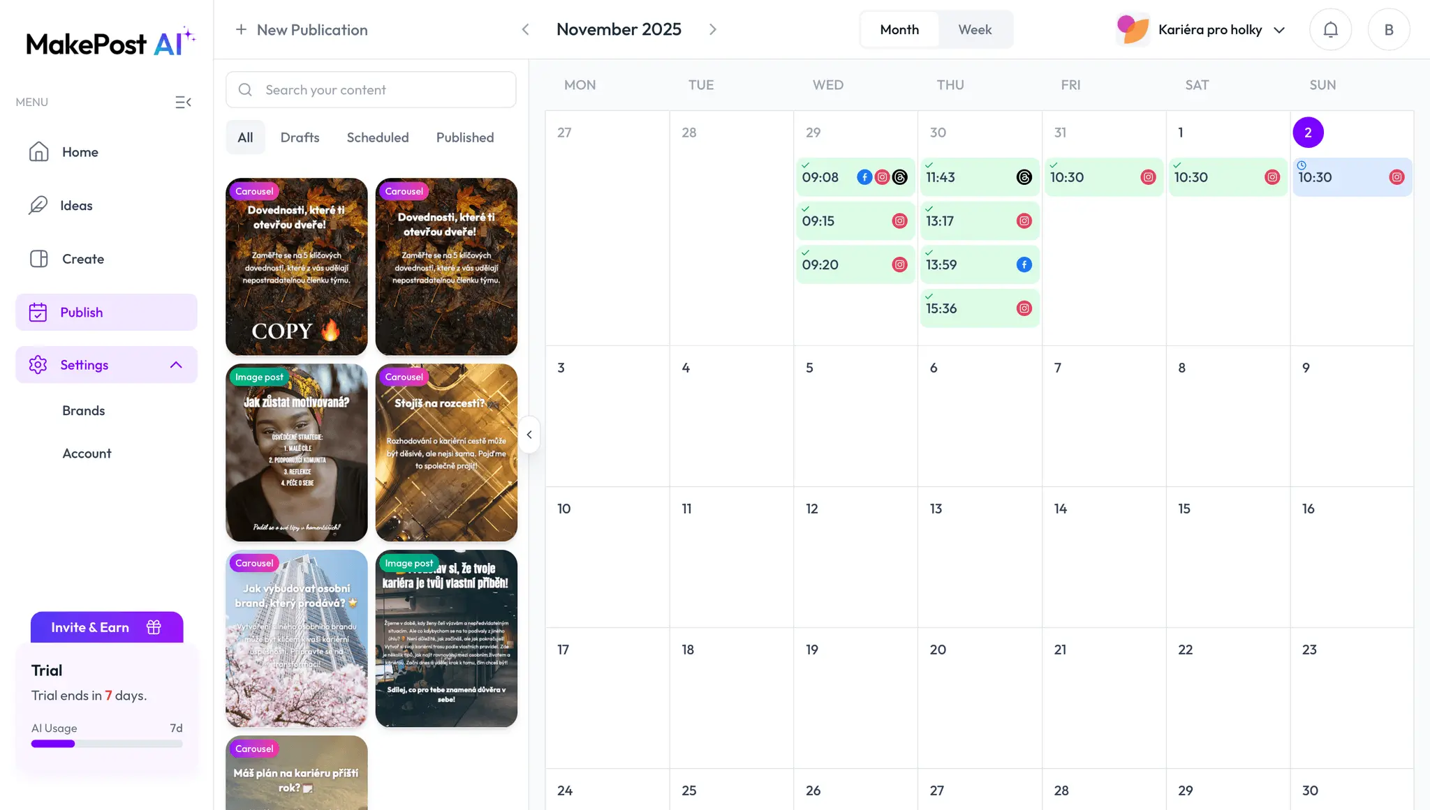 Screenshot 3 of MakePostAI: Make Viral Social Posts 🔥