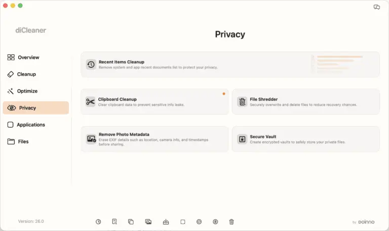 Screenshot 7 of diCleaner for Mac