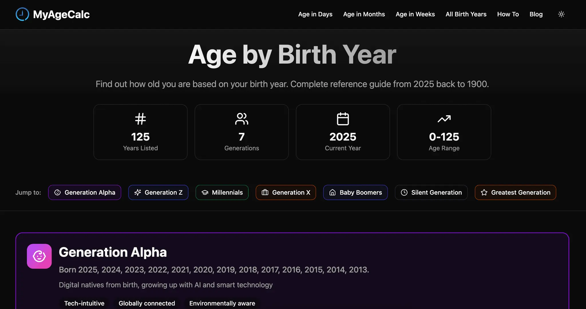 Screenshot 1 of Age Calculator
