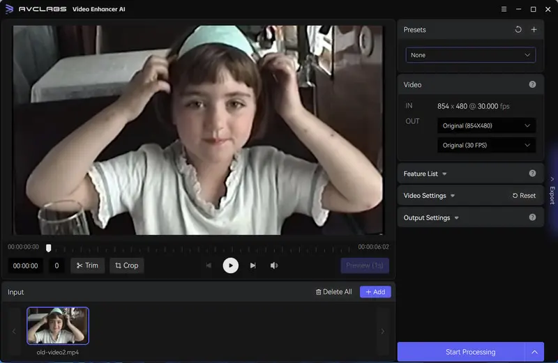 Screenshot 1 of AVCLabs Video Enhancer AI