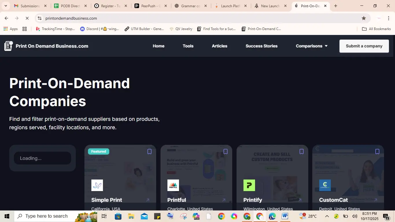 Screenshot 1 of PrintOnDemandBusiness.com