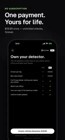 Screenshot 4 of AI or Not: Text Detector