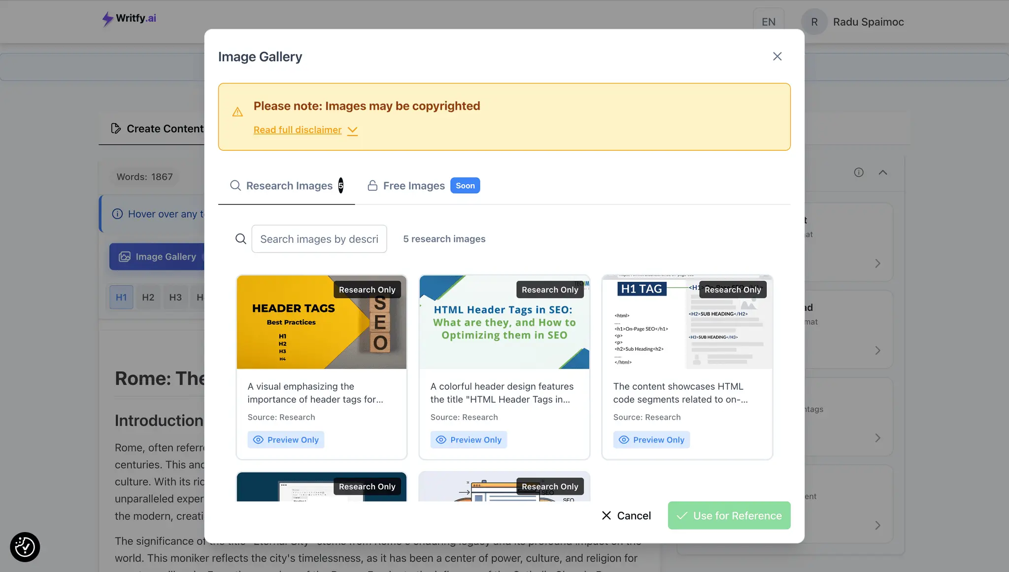 Screenshot 6 of Writfy.ai