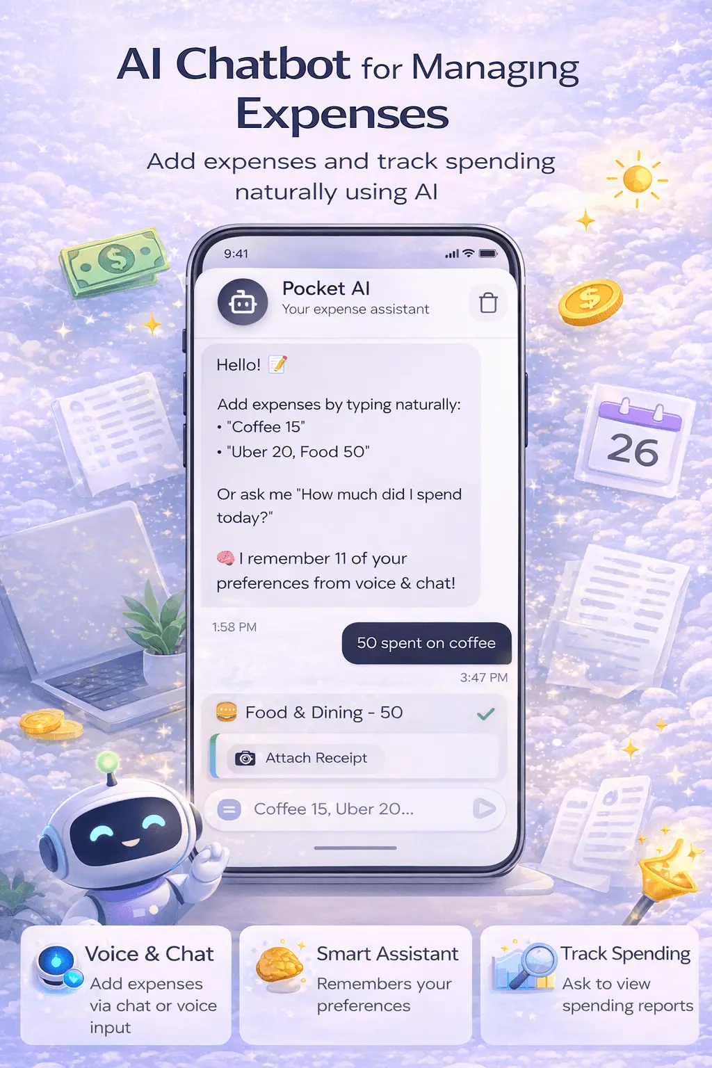Screenshot 2 of Pocket - AI Budget & Expense Tracker