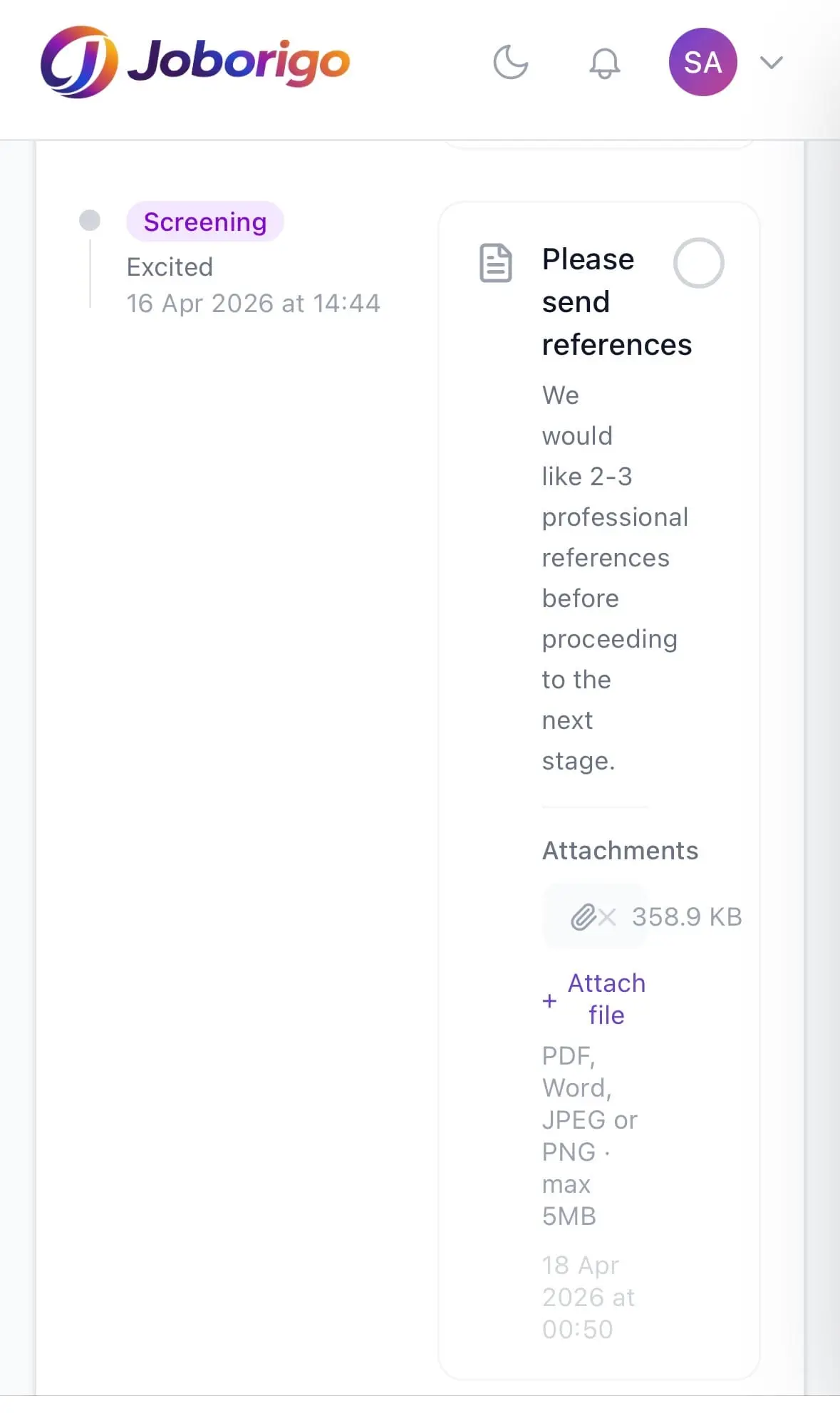 Screenshot 1 of Joborigo