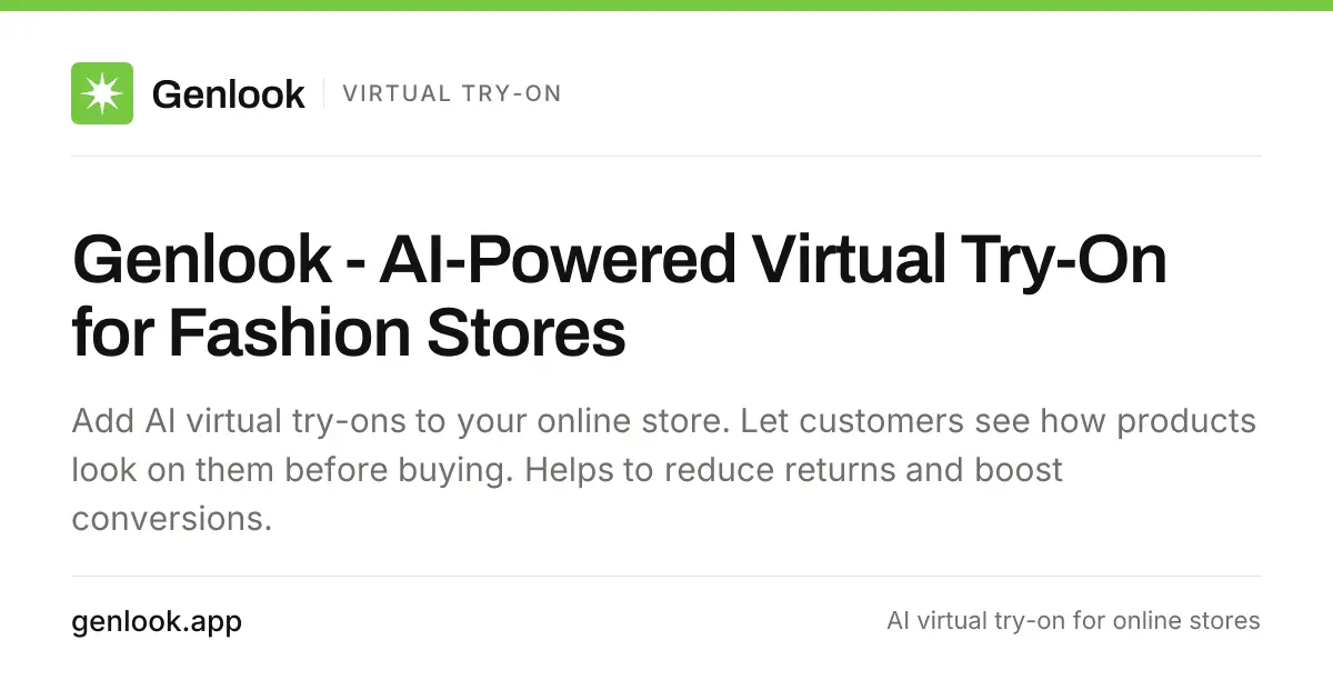 Screenshot 1 of Genlook Virtual Try-on