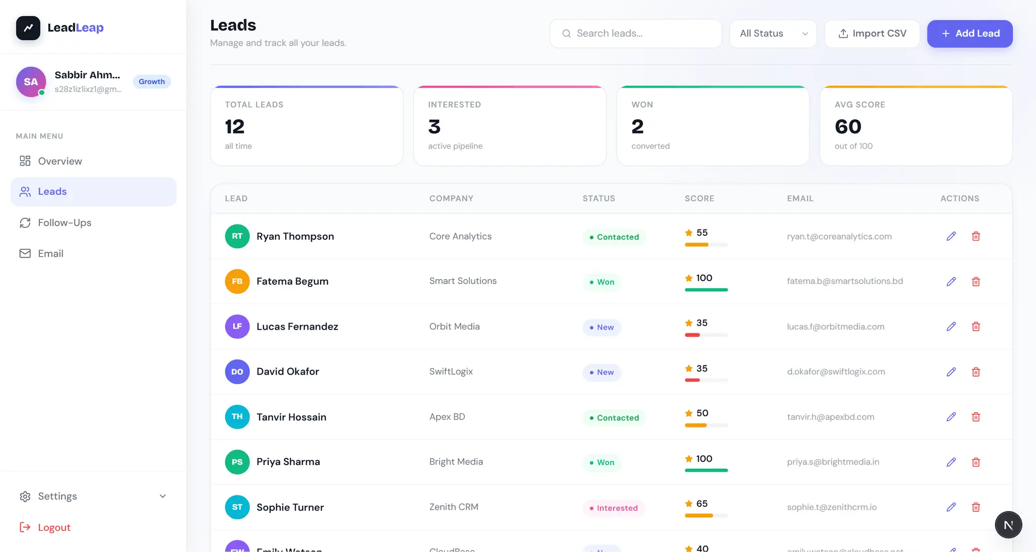 Screenshot 4 of LeadLeap