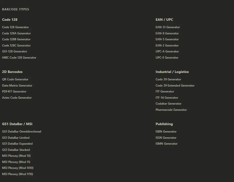 Screenshot 3 of Generate barcodes online