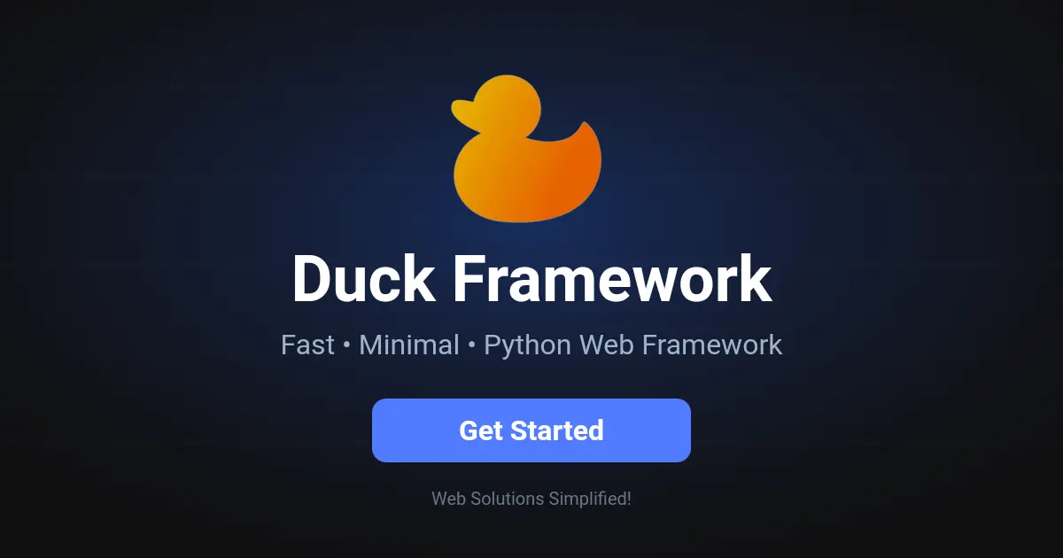 Screenshot 1 of Duck Framework