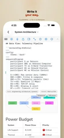 Screenshot 1 of cyberWriter - Markdown Studio
