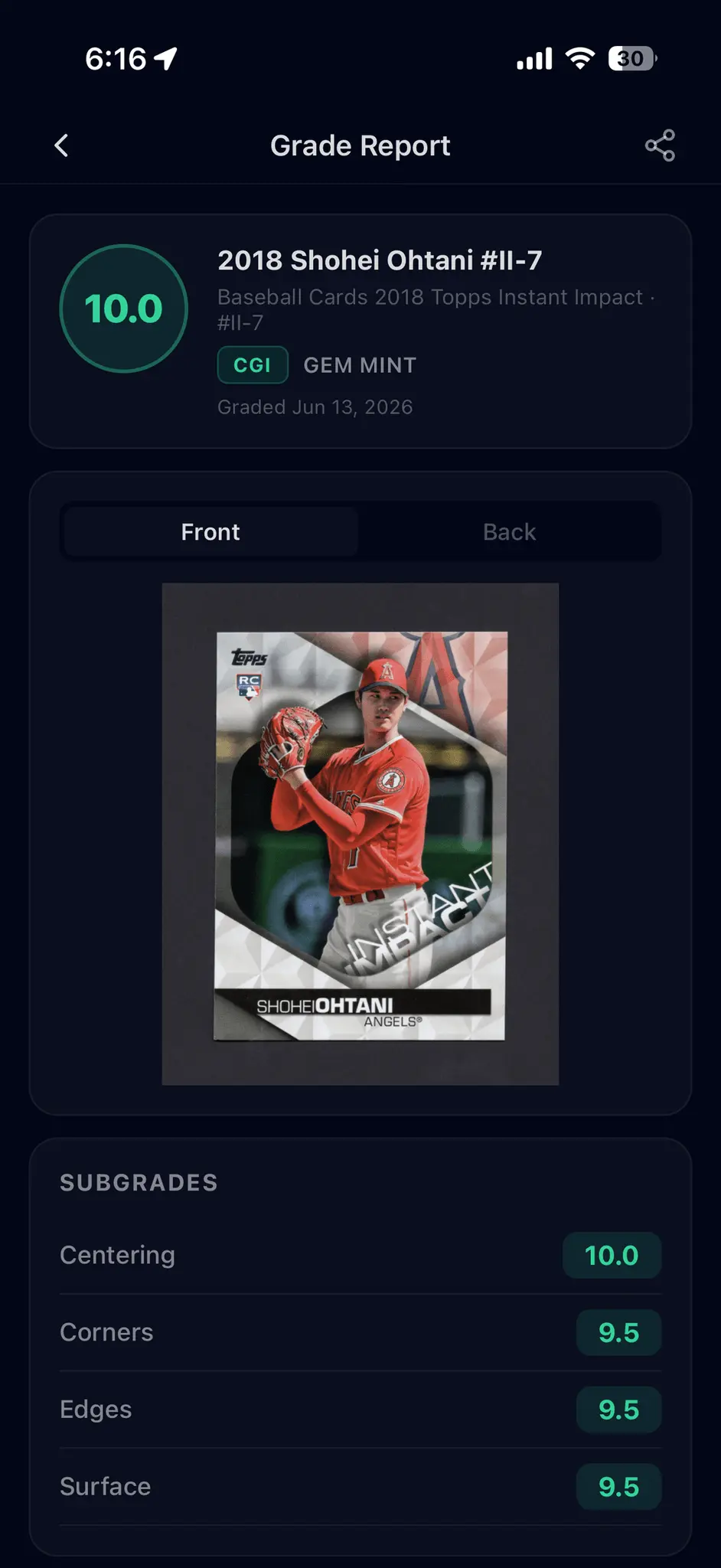 Screenshot 1 of CardGrade