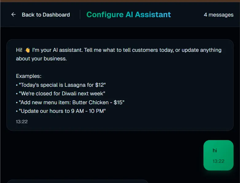 Screenshot 1 of Erex AI - AI-Powered WhatsApp Customer