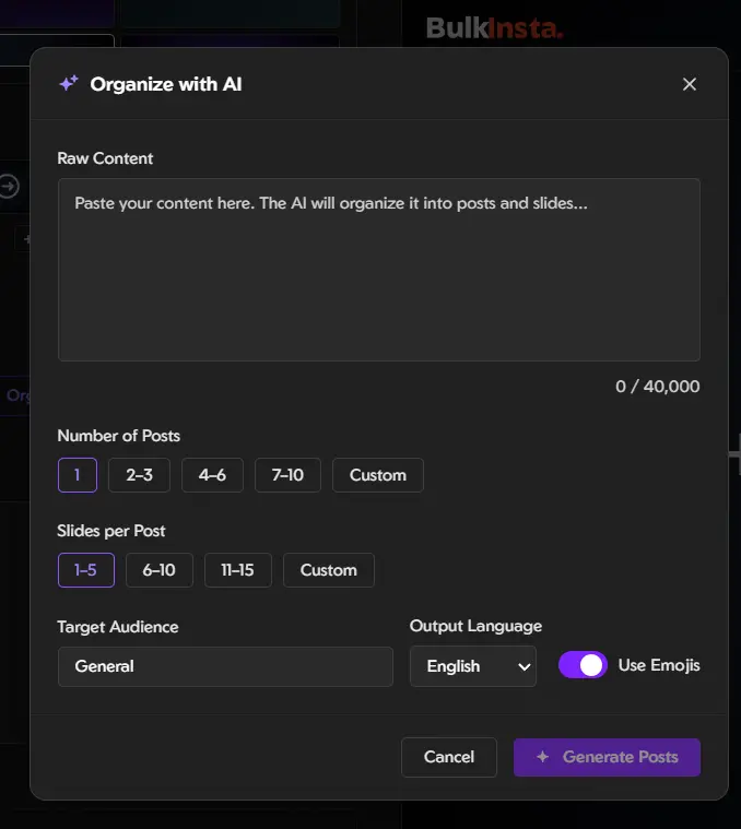 Screenshot 2 of BulkInsta