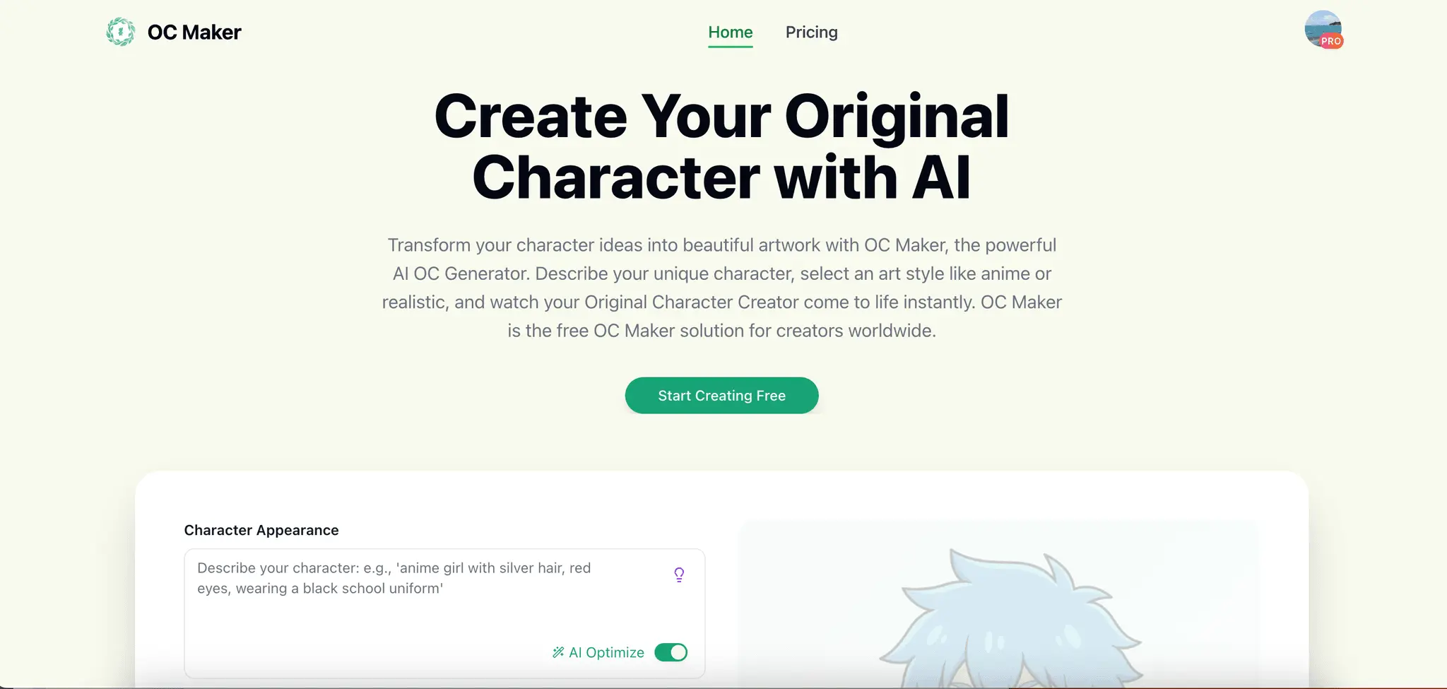 Screenshot 1 of OC-Maker