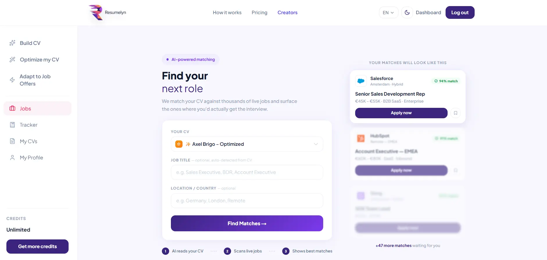 Screenshot 2 of Resumelyn