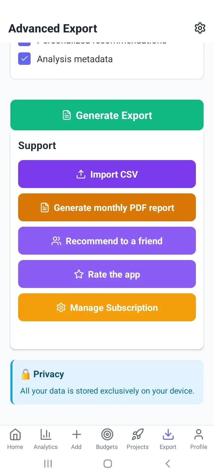 Screenshot 6 of BudgetZen