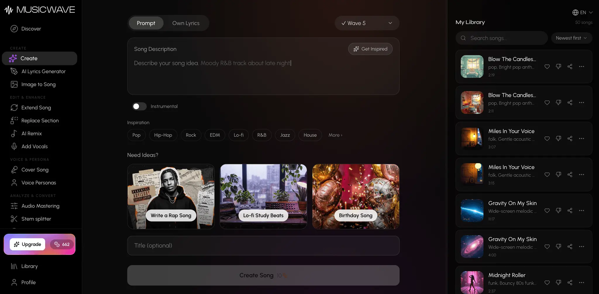 Screenshot 2 of MusicWave.ai