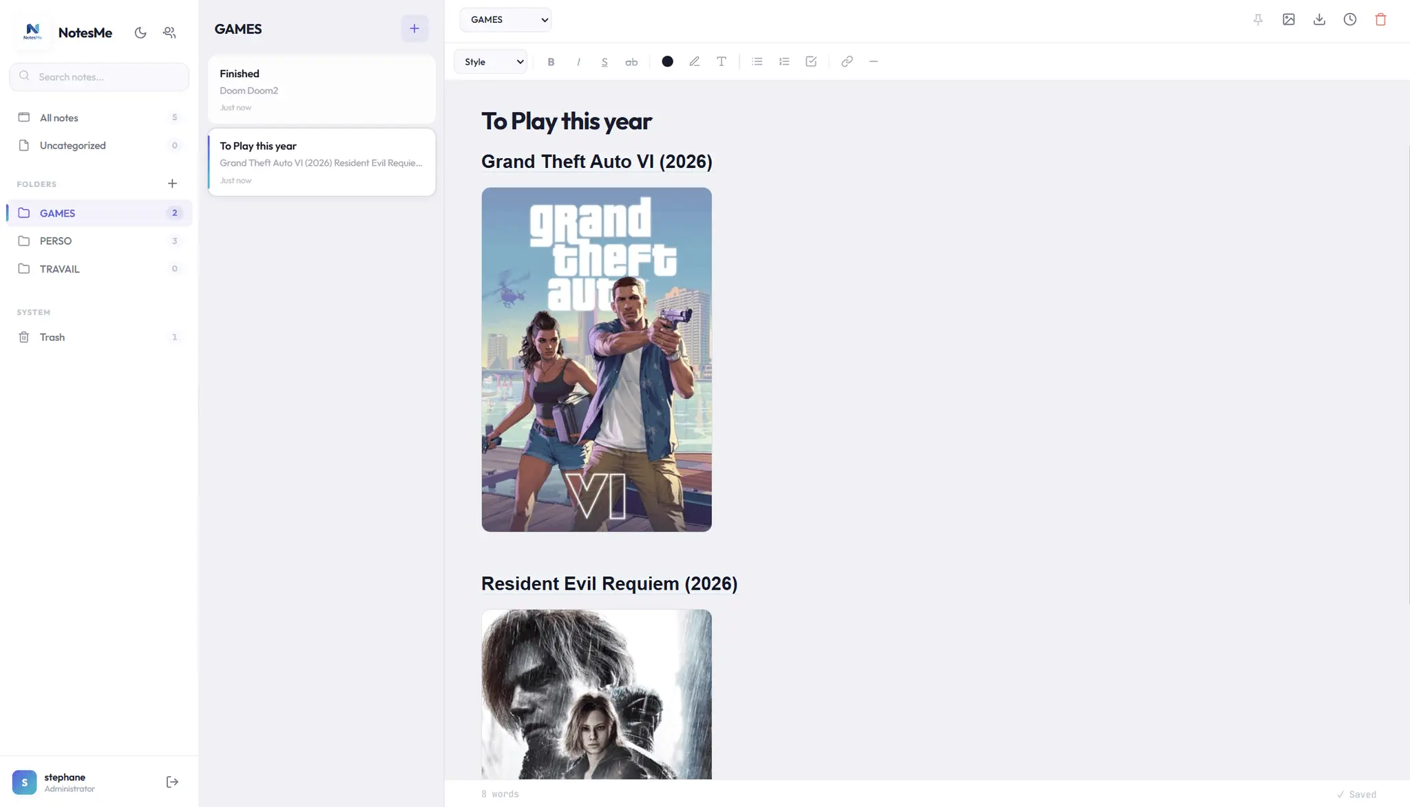Screenshot 2 of NotesMe