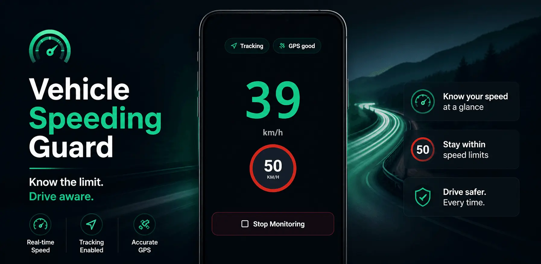 Screenshot 1 of Vehicle Speeding Guard