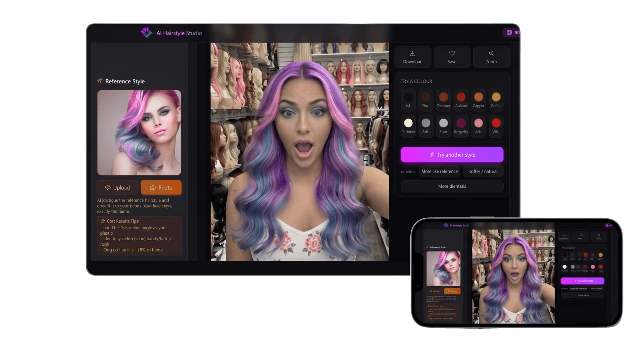 Screenshot 1 of AI Hairstyle Studio