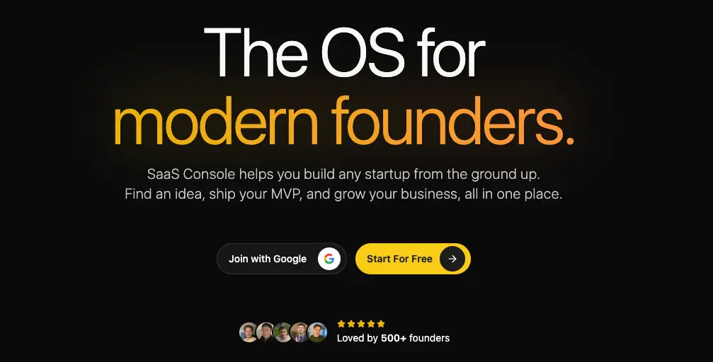 Screenshot 1 of SaaS Console
