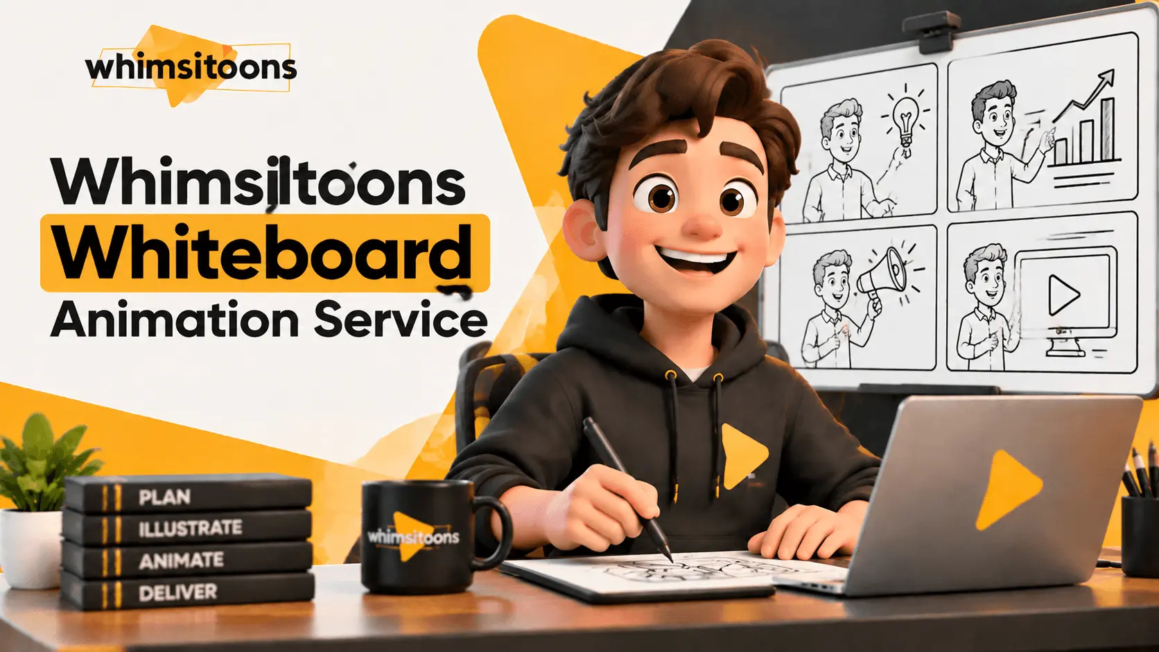 Screenshot 1 of Whimsitoons Whiteboard Animation Service