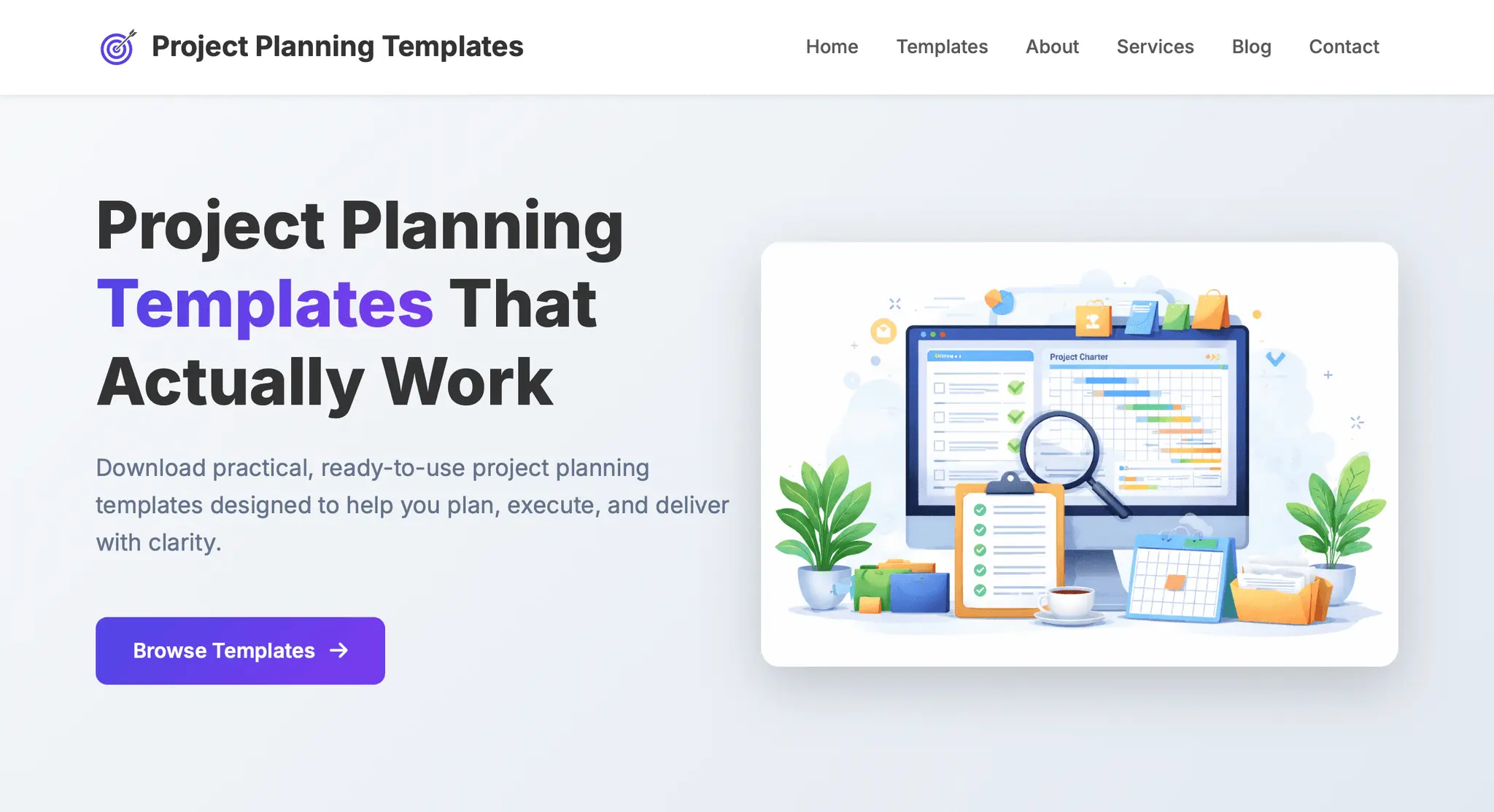 Screenshot 1 of Project Planning Templates