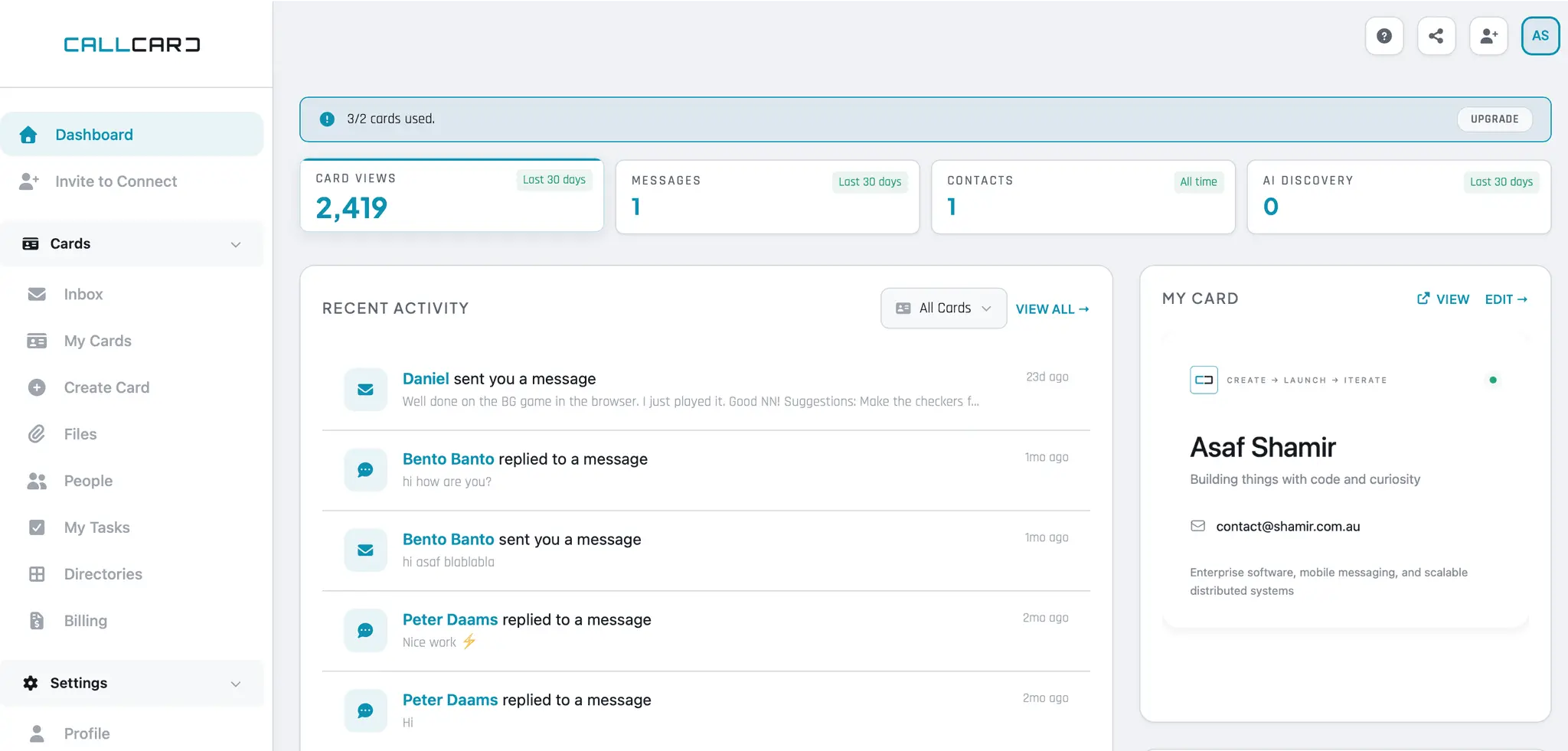 Screenshot 3 of CallCard