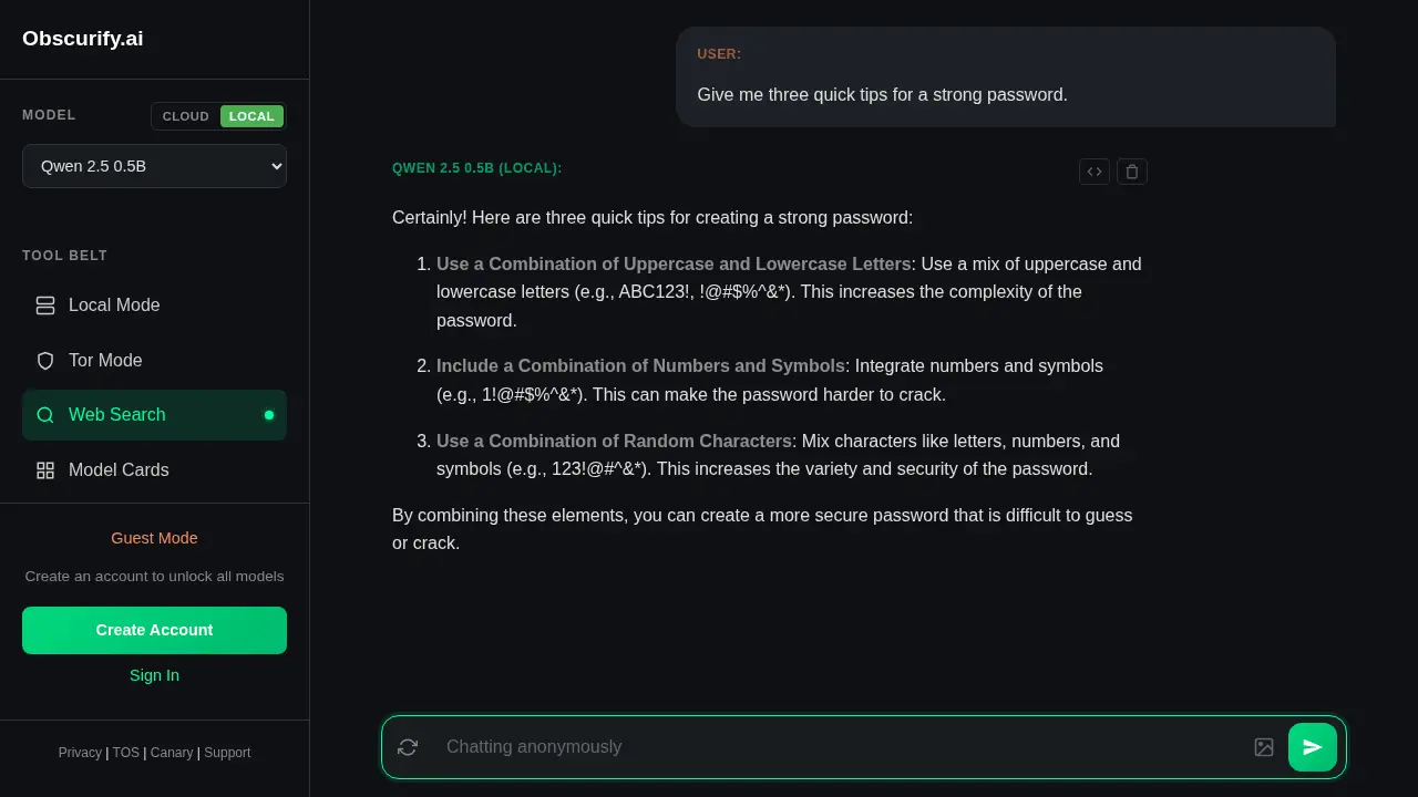 Screenshot 4 of Obscurify.ai